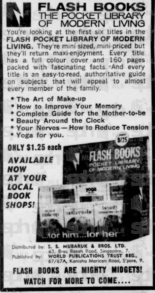 Flash Books advertisement, Straits Times, 1968 (image)