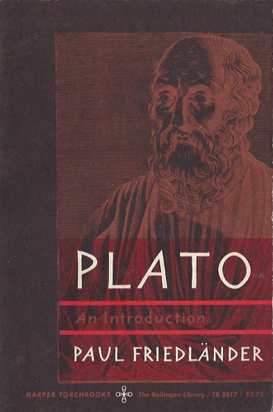 Plato: An Introduction - Paul Friedländer. 1964. TB 2017. (image)