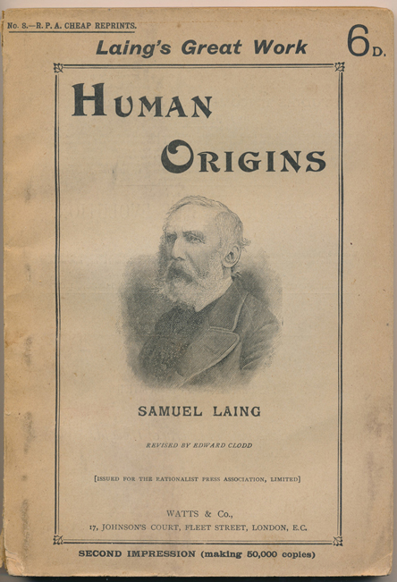 Human Origins (by Samuel Laing) (R. P. A. Reprints) (image)