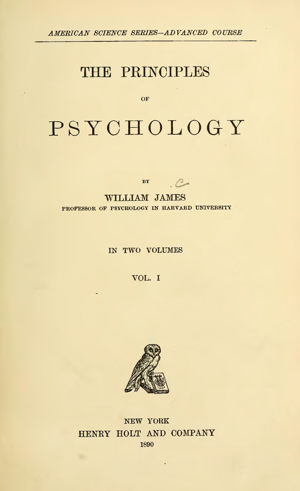 Psychology - James (American Science Series/Henry Holt) (image 1)