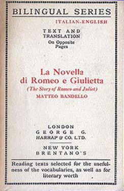 La Novella di Romeo e Giulietta (Bilingual Series) (Harrap/Brentano's) (image)