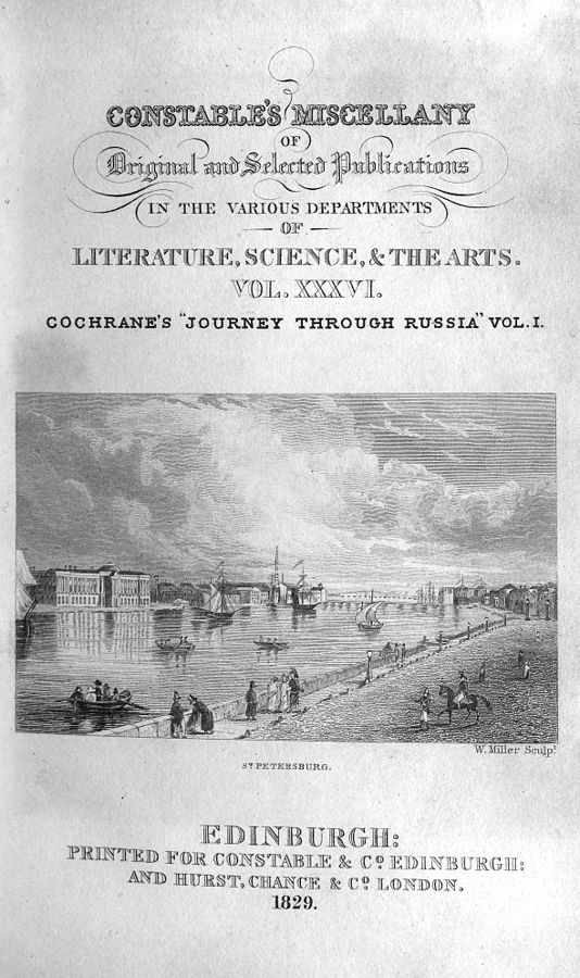 Russia and Siberian Tartary (Cochrane) (Constable's Miscellany) (image)