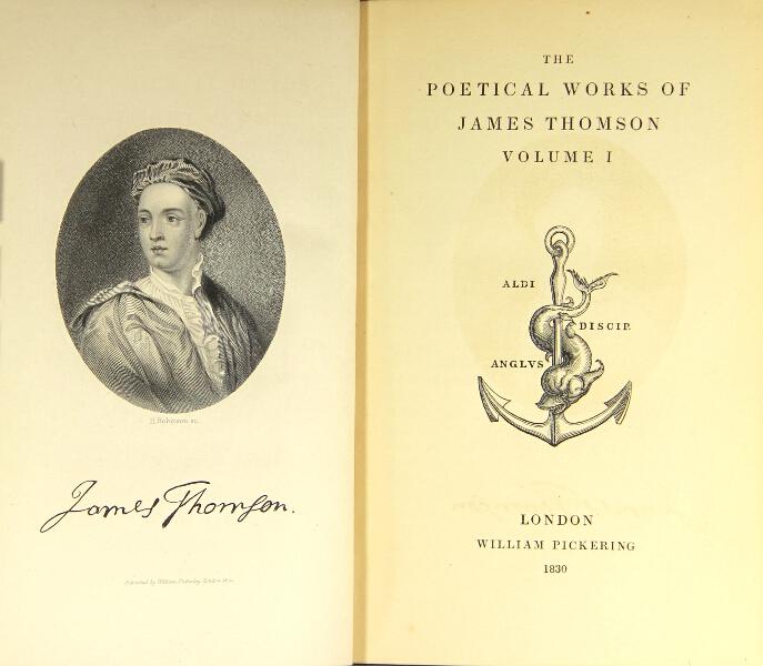 Poems of James Thomson (Aldine Poets/W. Pickering) (image)