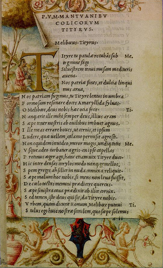 Virgil, Opera [Works] (Aldine Press, 1501) (image)