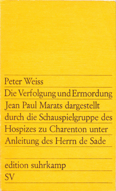 Die Verfolgung und Ermordung Jean Paul Marats - Weiss (Edition Suhrkamp) (image)
