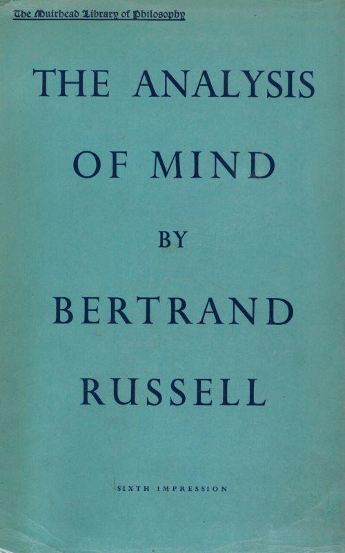 Analysis of Mind - Russell (Muirhead Library of Philosophy) (Allen & Unwin/Macmillan) (image)
