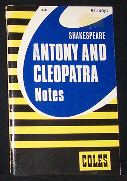 Antony and Cleopatra notes (Coles Notes for Students) (image)