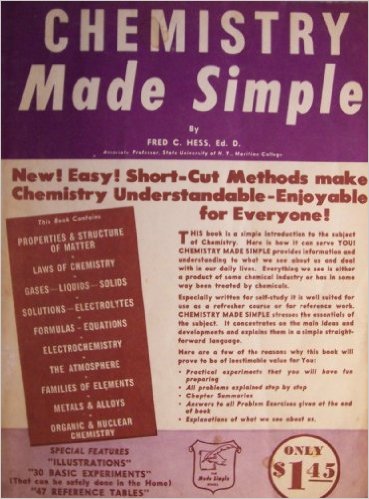 Chemistry Made Simple by Fred C. Hess (Doubleday) (image)