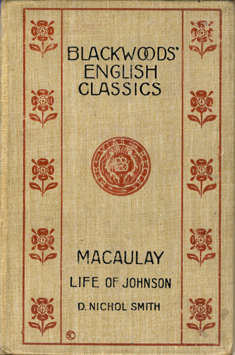 Macaulay: Life of Johnson (Blackwoods' English Classics/W. Blackwood & Sons) (image)