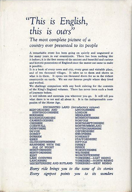 Monmouthshire (The King's England) (Hodder & Stougton, 1957) - back (image)