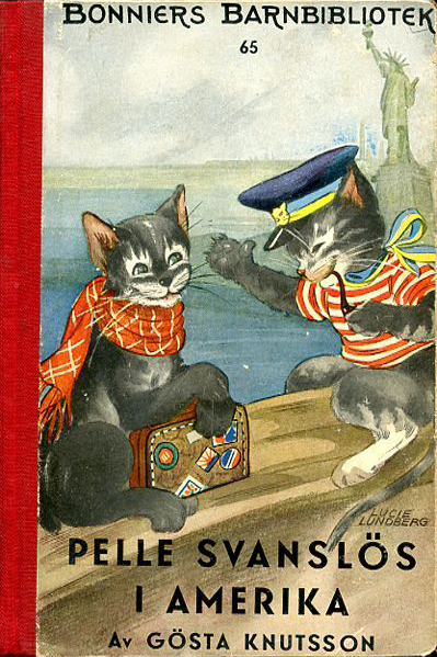 Pelle Svanslös i Amerika - Knutsson (Bonniers Barnbibliotek/Albert Bonnier) (image)
